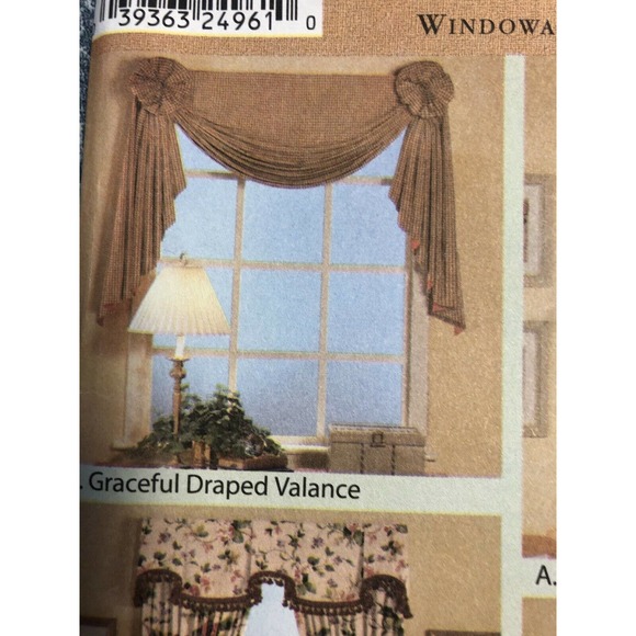 Simplicity Home Window Ware Window Treatment Valance Cafes - Picture 2 of 8